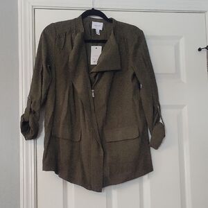 Women's Utility Jacket in Olive Green